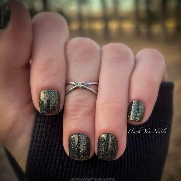 Color Street Other - Color Street Black Glitter Nail Polish Strips